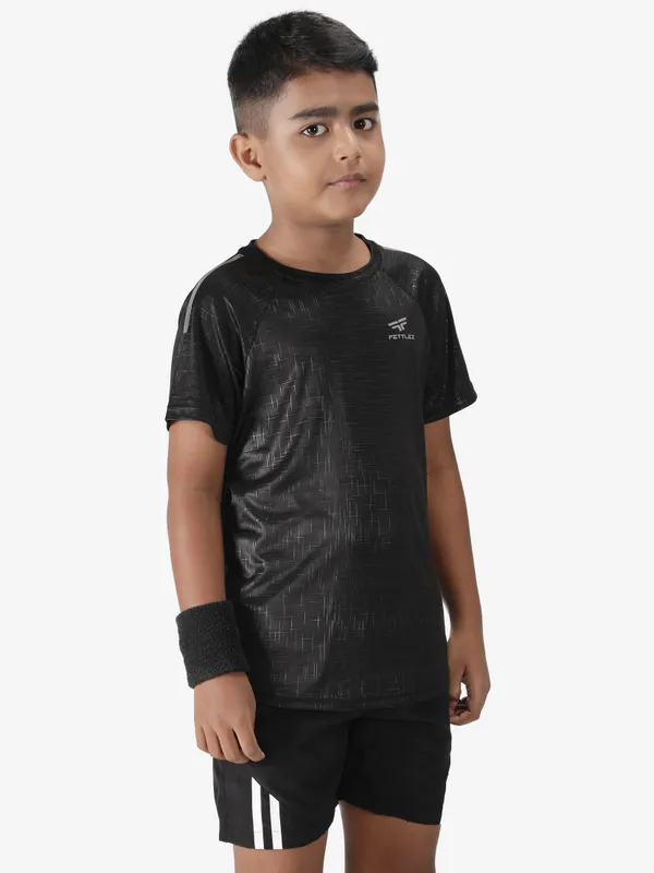 Black_Polyester_Sleeve_Matrix_T_Shirt_For_Boy'S