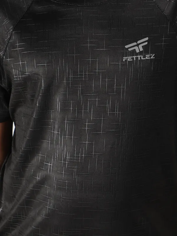 Black_Polyester_Sleeve_Matrix_T_Shirt_For_Boy'S