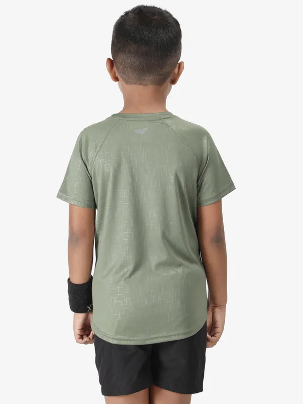 Grape_Green_Polyester_Sleeve_Matrix_T_Shirt_For_Boy'S