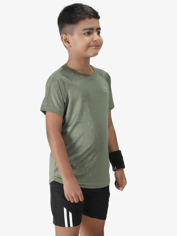 Grape_Green_Polyester_Sleeve_Matrix_T_Shirt_For_Boy'S