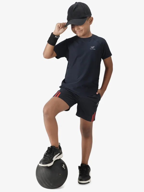 Black_Polyester_Sleeve_Razor_T_Shirt_For_Boy'S