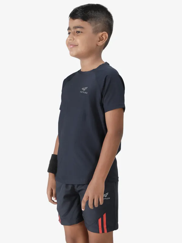 Navy_Polyester_Sleeve_Razor_T_Shirt_For_Boy'S