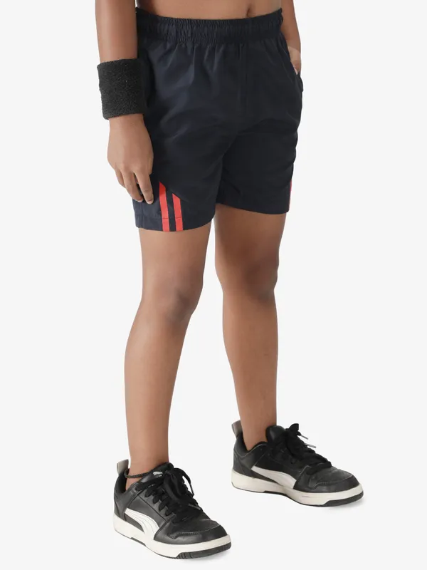 Navy_Polyester_Training_Short_For_Boy'S