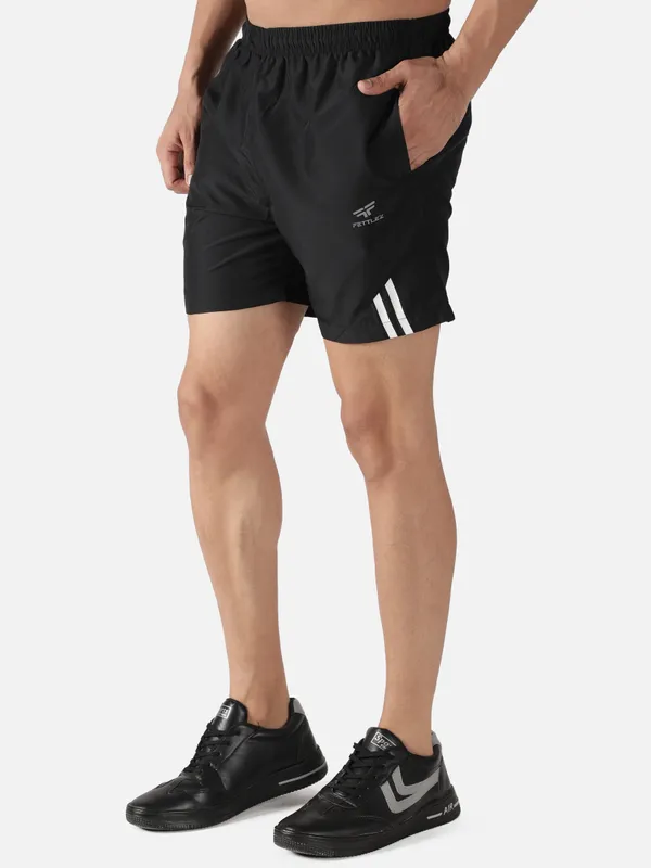 Black_Polyester_Training_Shorts_For_Men