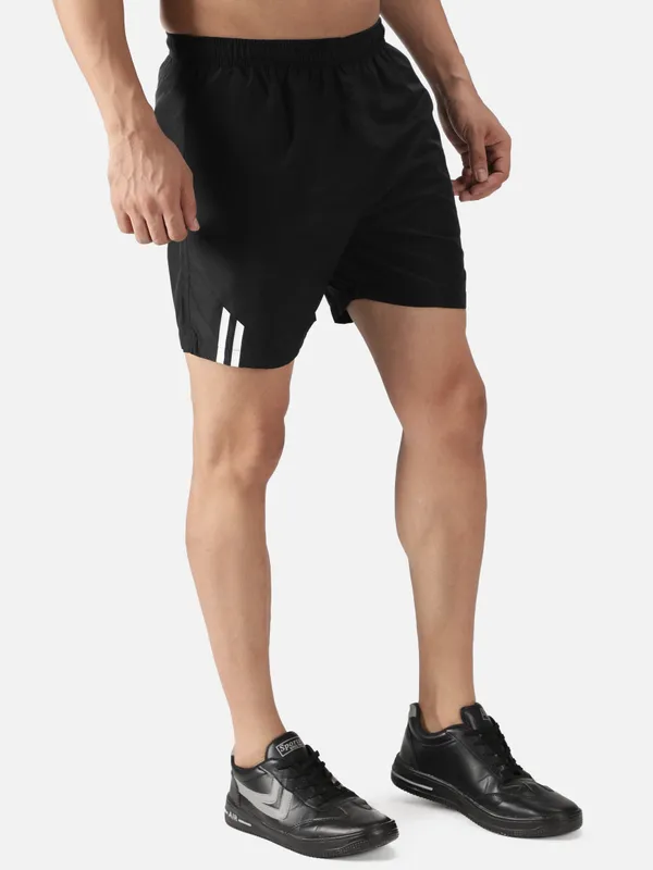 Black_Polyester_Training_Shorts_For_Men