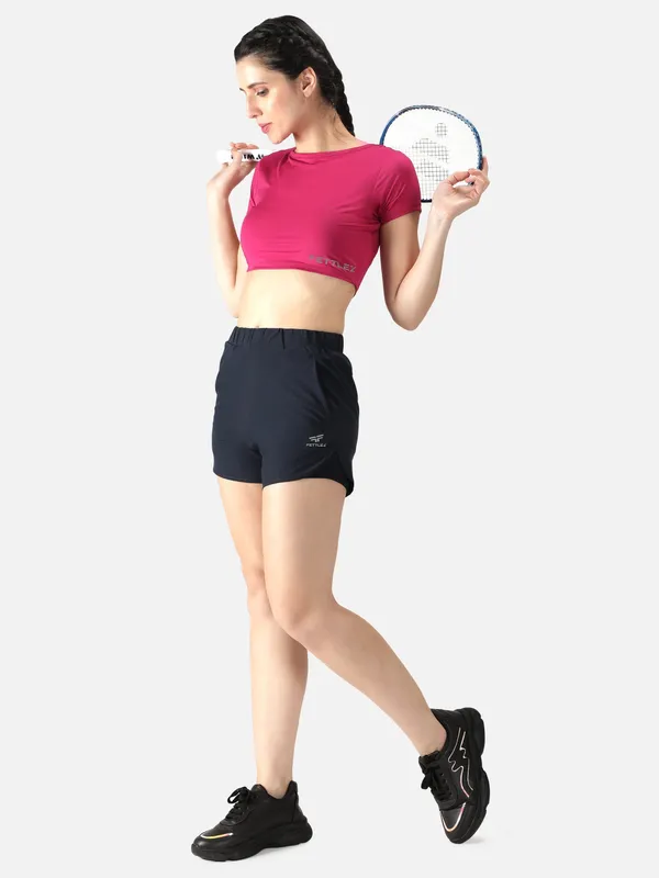 Black_Polyester_Double_Layer_Running_Gymwear_Core_2-In-1_Shorts_&_Leggings_For_Women
