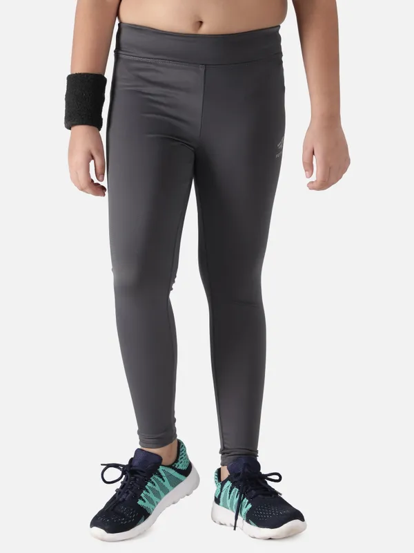 Dark_Grey_Polyester_Hera_High-Waisted_Leggings_For_Girls