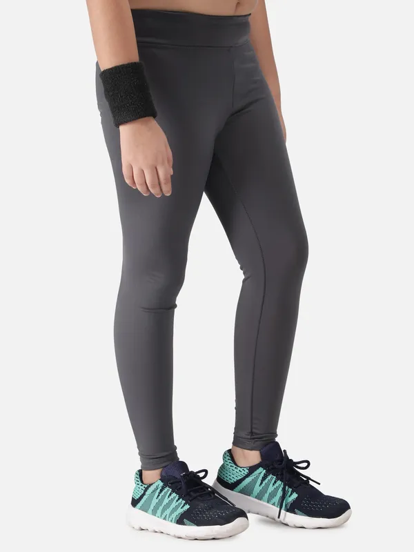 Dark_Grey_Polyester_Hera_High-Waisted_Leggings_For_Girls