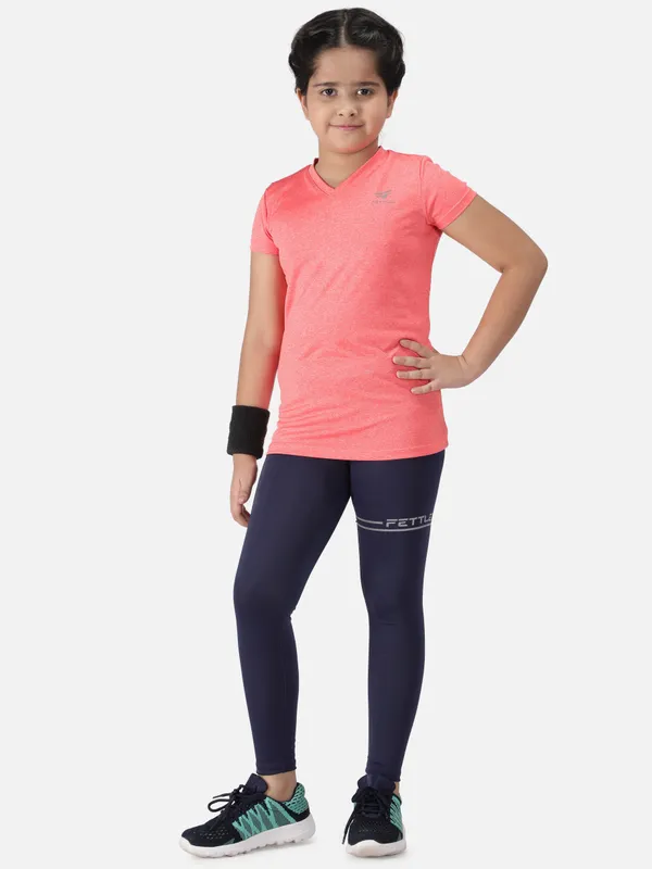 Pink_Polyester_Sleeve_Melange_Training_T_Shirt_For_Girls