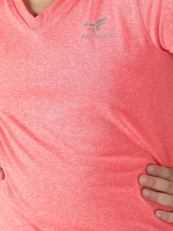 Pink_Polyester_Sleeve_Melange_Training_T_Shirt_For_Girls