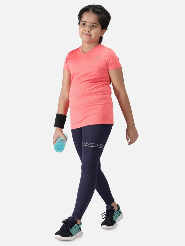 Pink_Polyester_Sleeve_Melange_Training_T_Shirt_For_Girls