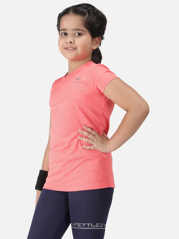 Pink_Polyester_Sleeve_Melange_Training_T_Shirt_For_Girls