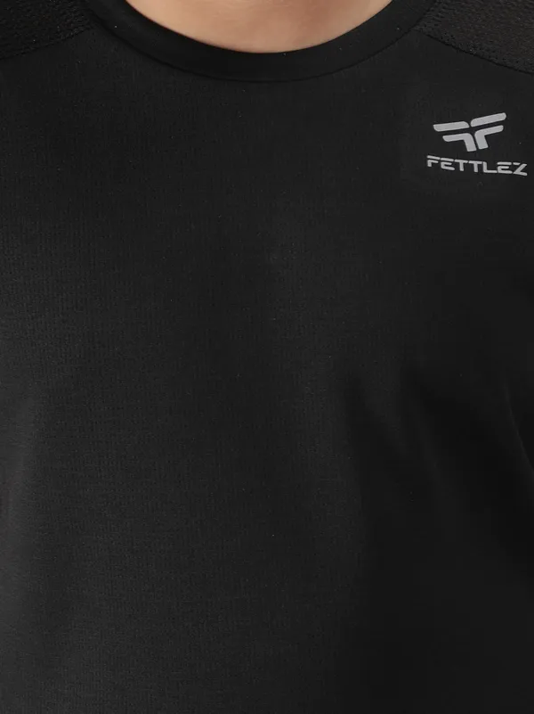 Black_Polyester_Sleeve_Rapid_Dry_Running_T_Shirt_For_Girls