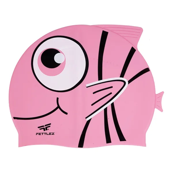 Baby-Pink_Fish_Print_Silicone_Swimming_Cap_For_Kids