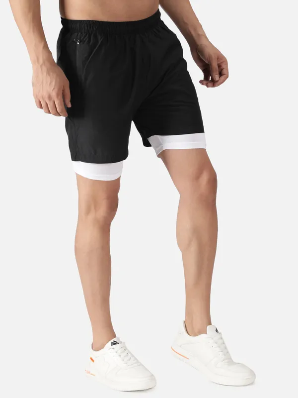 Black_Polyester_Double_Layer_Running_Saga_2In1_Shorts_For_Men