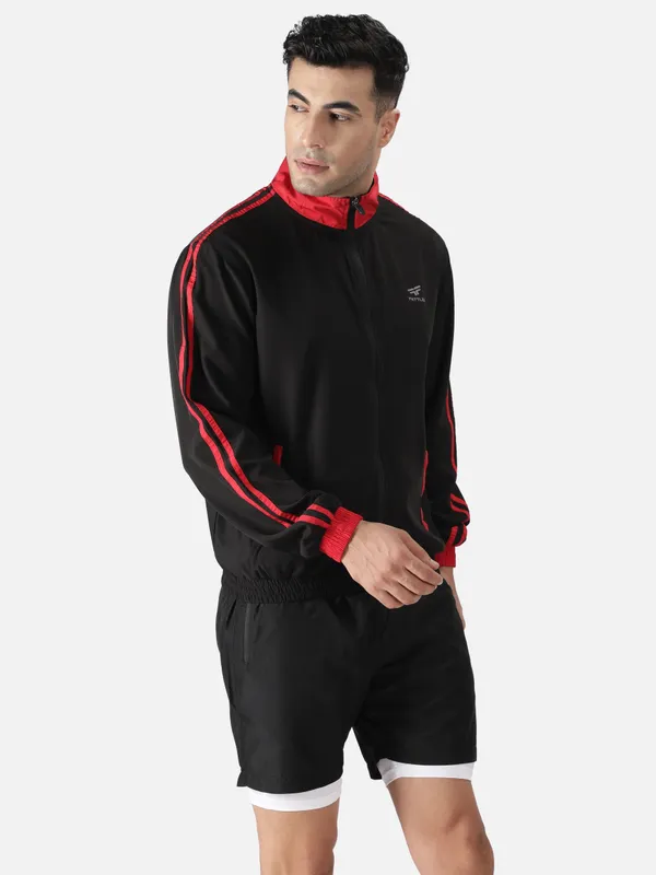 Red_&_Black_Polyester_Running_Lite_Jacket_Tracksuit_For_Men