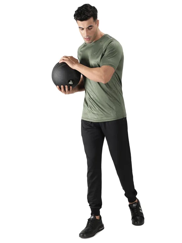 Grape_Green_Polyester_Sleeve_Matrix_T-Shirt_For_Men