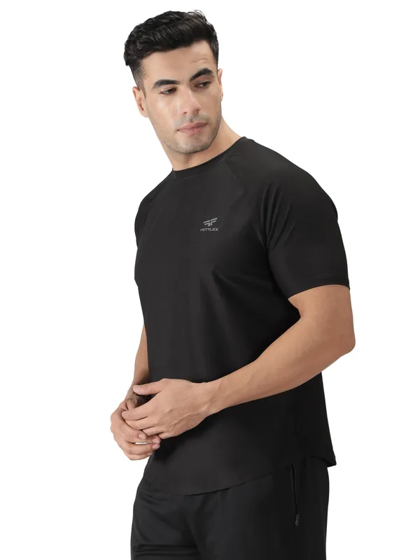 Black_Polyester_Sleeve_Razor_T-Shirt_For_Men