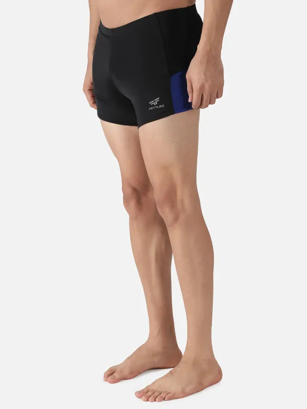 Black_Polyester_Splice_Aqua_Swim_Aqua_Short_For_Men