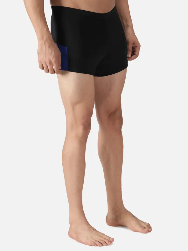 Black_Polyester_Splice_Aqua_Swim_Aqua_Short_For_Men