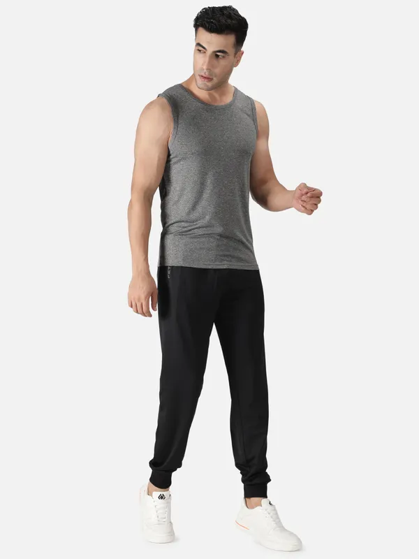 Black_Polyester_Statement_Joggers_For_Men