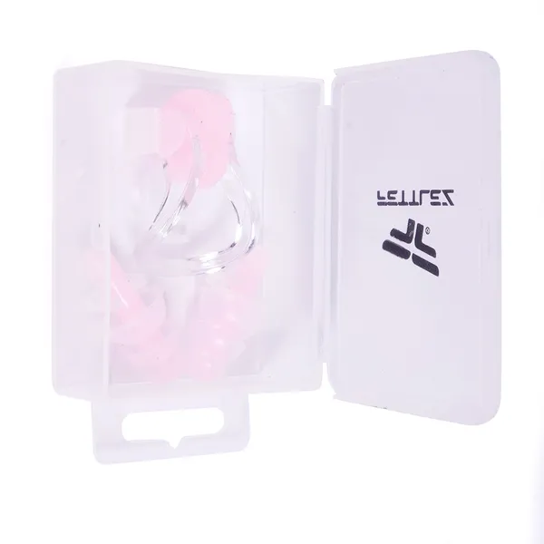 Pink_Nose_Clip_&_Ear_Plugs_Set_For_Swimming_Suitable_For_Juniors_&_Adults