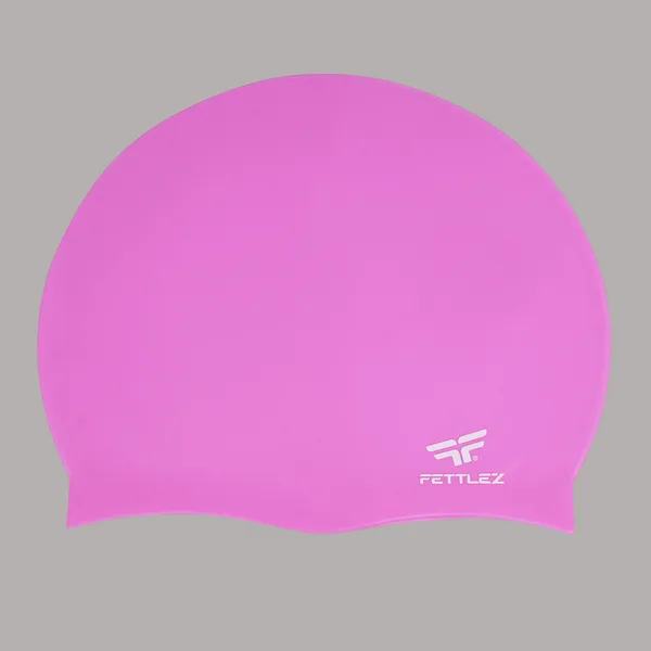 Pink_Polyester_Premium_Silicone_Swim_Junior_Cap_Waterproof,_Anti-Slip_&_Comfortable_Fit_For_Kids
