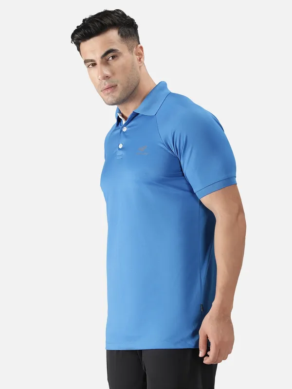 Aqua_Blue_Polyester_Classic_Polo_T-Shirt_For_Men