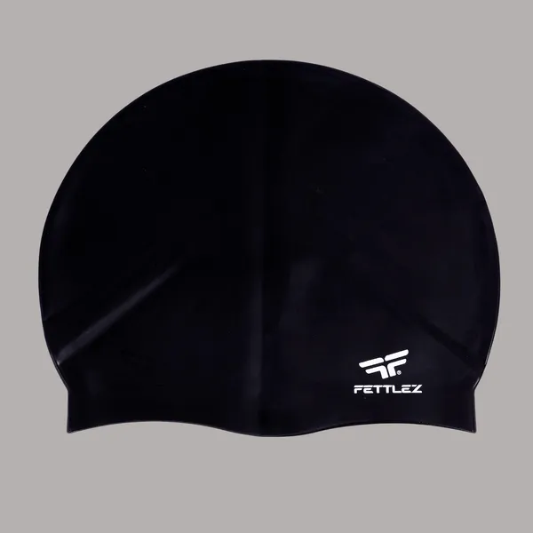 Black_Polyester_Premium_Silicone_Swim_Junior_Cap_Waterproof,_Anti-Slip_&_Comfortable_Fit_For_Kids