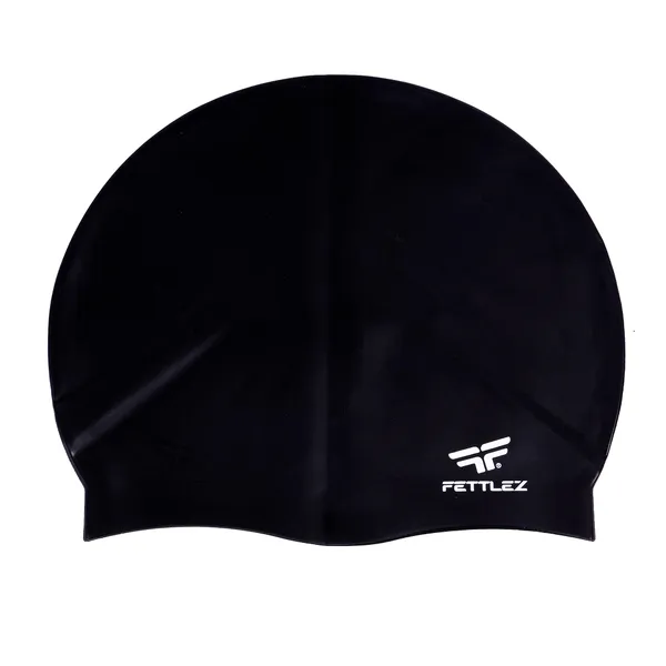 Black_Polyester_Premium_Silicone_Swim_Junior_Cap_Waterproof,_Anti-Slip_&_Comfortable_Fit_For_Kids