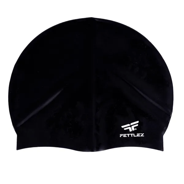 Black_Polyester_Premium_Silicone_Swim_Junior_Cap_Waterproof,_Anti-Slip_&_Comfortable_Fit_For_Kids