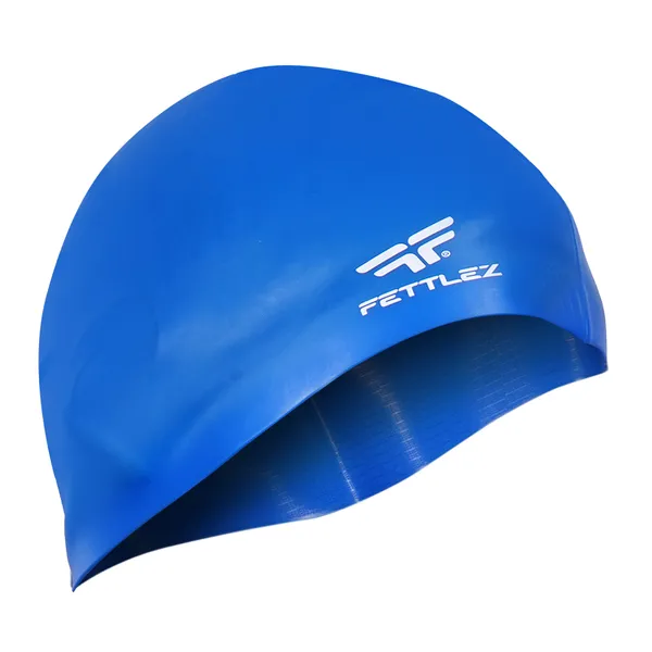 Blue_Polyester_Premium_Silicone_Swim_Junior_Cap_Waterproof,_Anti-Slip_&_Comfortable_Fit_For_Kids