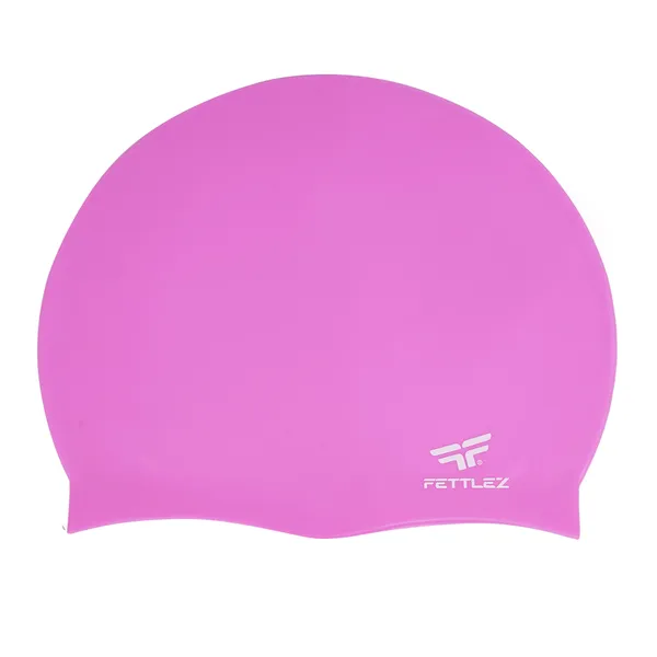 Pink_Polyester_Premium_Silicone_Swim_Junior_Cap_Waterproof,_Anti-Slip_&_Comfortable_Fit_For_Kids