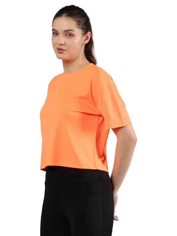 Orange_Polyester_Dry-Fit_Moveease_Crop_Half_Sleeve_T_Shirt_For_Women