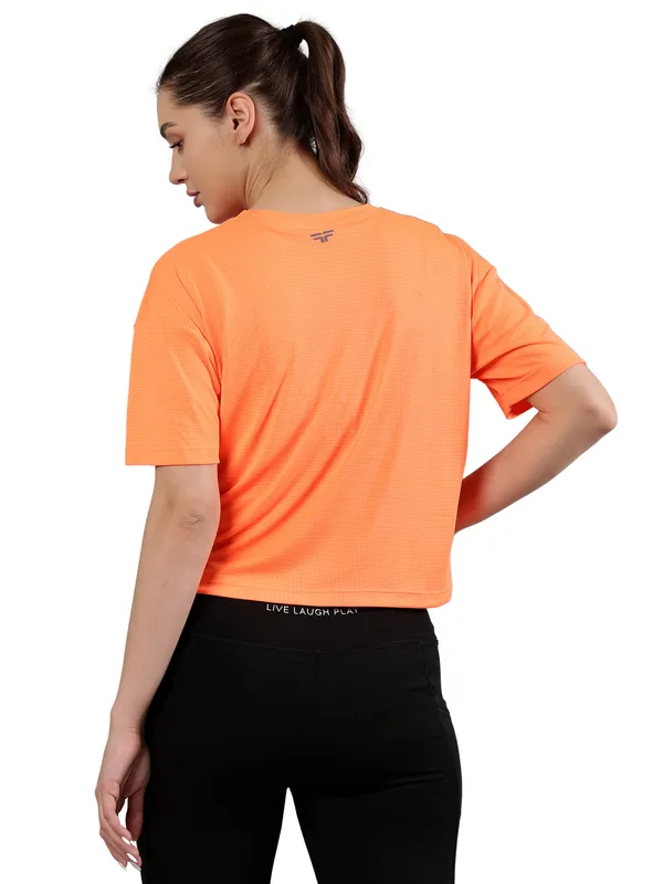 Orange_Polyester_Dry-Fit_Moveease_Crop_Half_Sleeve_T_Shirt_For_Women