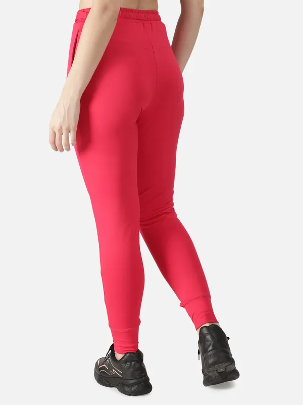 Pink_Polyester_Do-Knot-Jogger_Leggings_For_Women