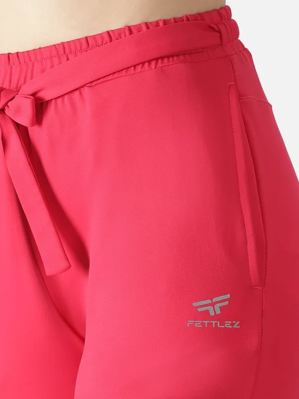 Pink_Polyester_Do-Knot-Jogger_Leggings_For_Women