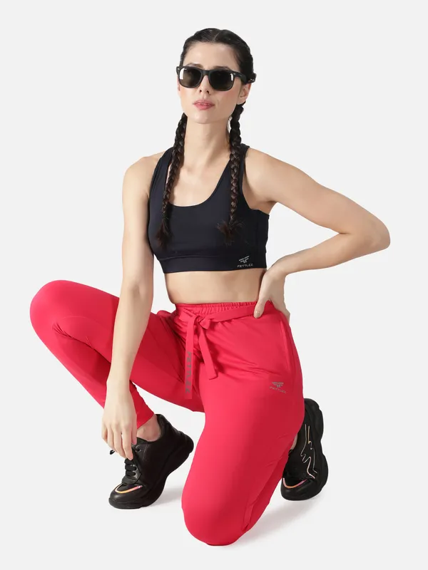 Pink_Polyester_Do-Knot-Jogger_Leggings_For_Women