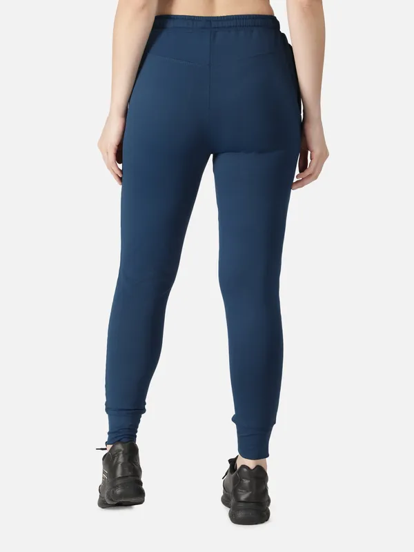 Classic_Blue_Polyester_Do-Knot-Jogger_Leggings_For_Women