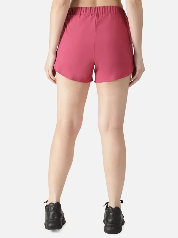 Pink_Polyester_Double_Layer_Running_Gymwear_Core_2-In-1_Shorts_&_Leggings_For_Women