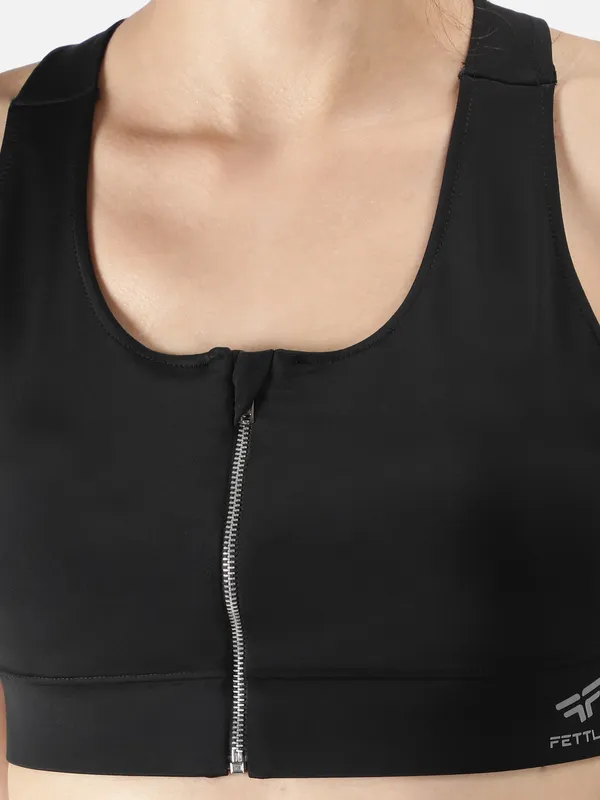Black_Polyester_Fitness-Zip_Up_Sports_Tanktop_&_Sportsbra_For_Women