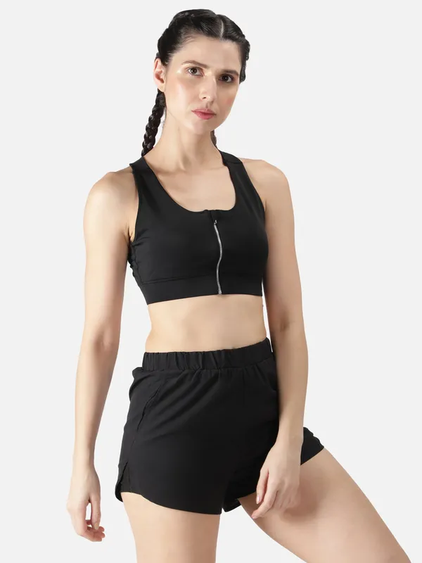 Black_Polyester_Fitness-Zip_Up_Sports_Tanktop_&_Sportsbra_For_Women