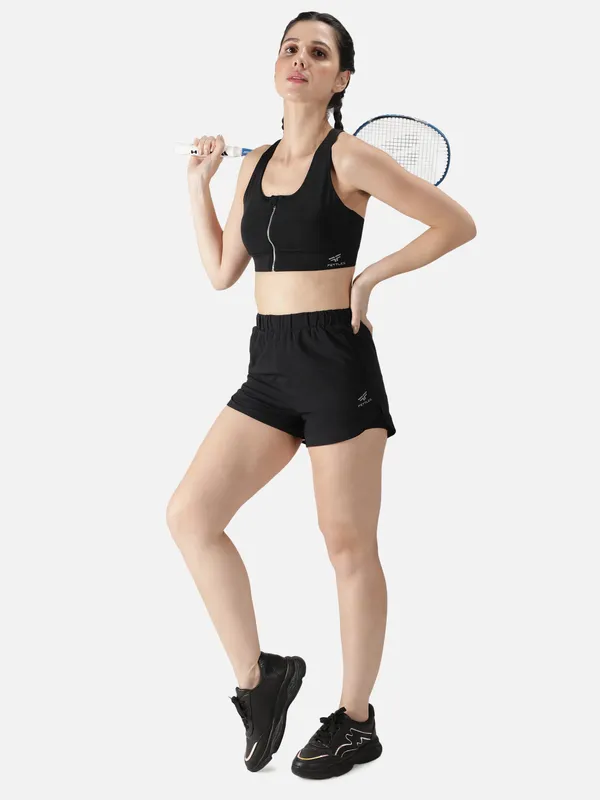Black_Polyester_Fitness-Zip_Up_Sports_Tanktop_&_Sportsbra_For_Women