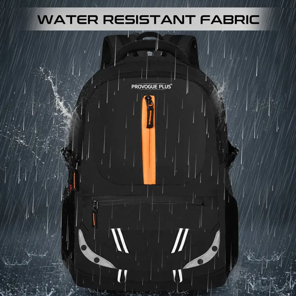 Black_Waterproof_fabric_Classy_Unisex_Casual_Office_Bag-With_Reflective_Strip_37_L_Laptop_Backpack