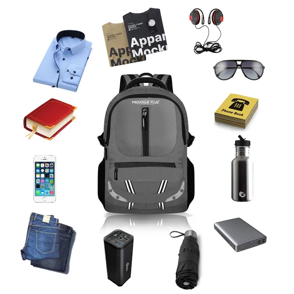 Grey_Waterproof_fabric_Classy_Unisex_Casual_Office_Bag-With_Reflective_Strip_37_L_Laptop_Backpack