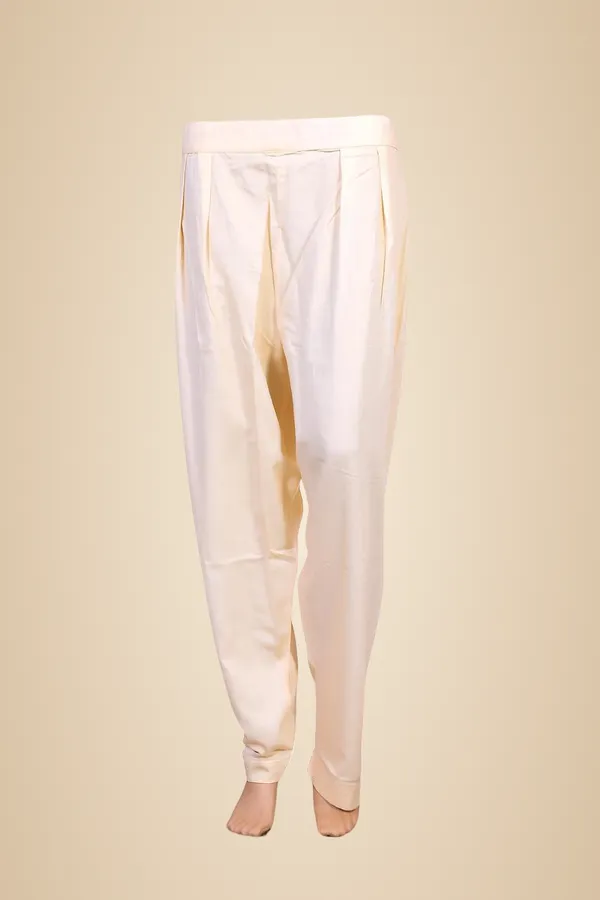 Off_White_Cotton_Pant_For_Women_&_Girls