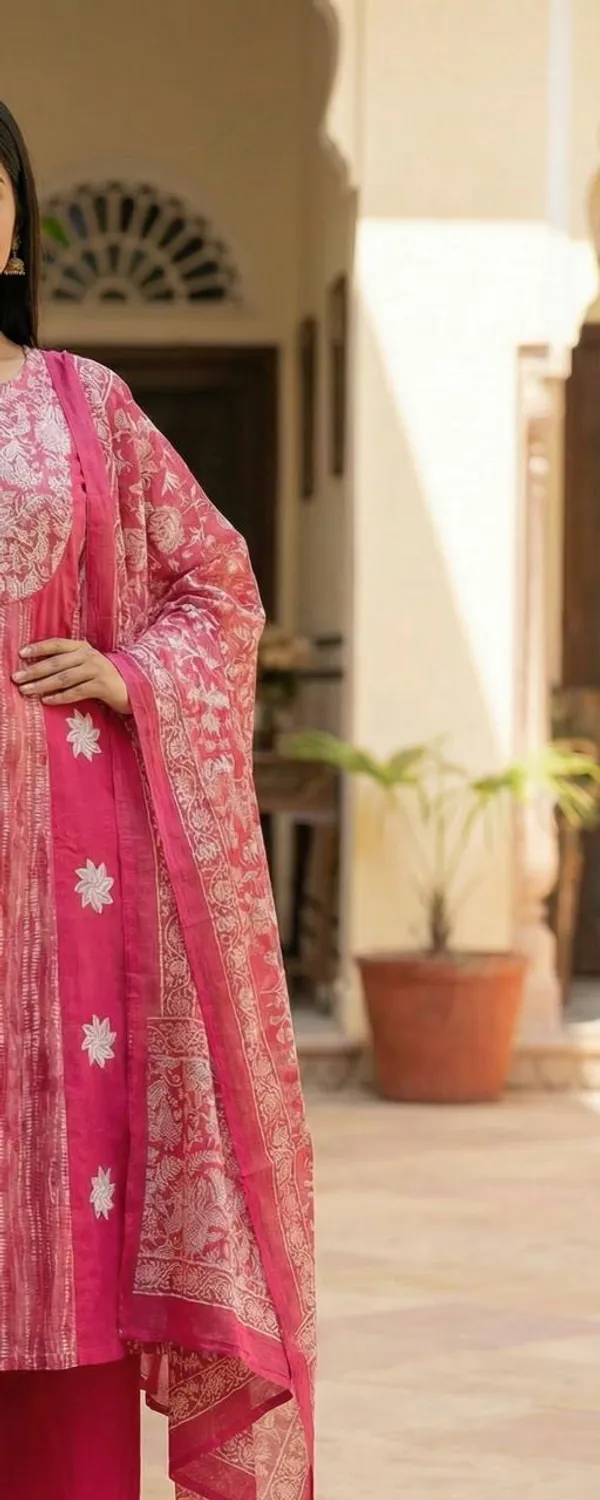 AM_Style_Rani_pink_Panel_Kurti_set