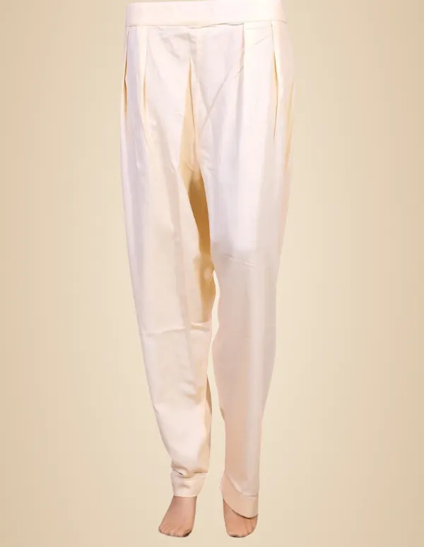 Off_White_Cotton_Pant_For_Women_&_Girls