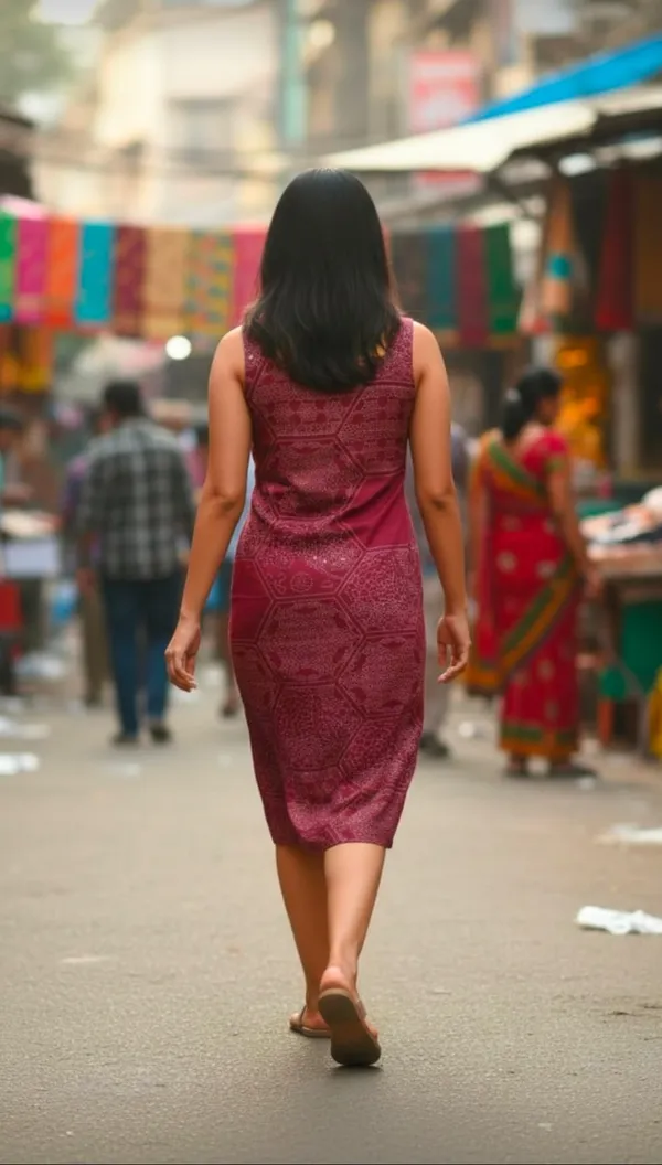 Maroon_Geometric_Print_Cotton_A-Line_Dress_for_Women