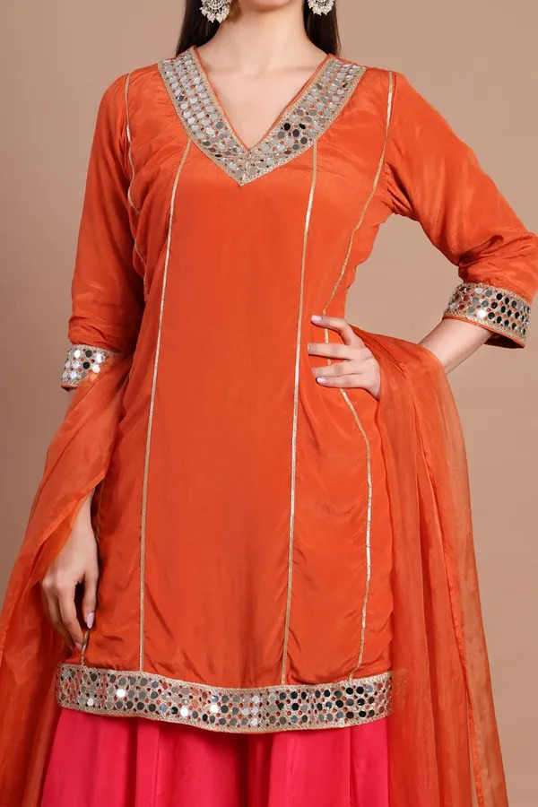 Orange_Salwar_Kurta_with_Dupatta